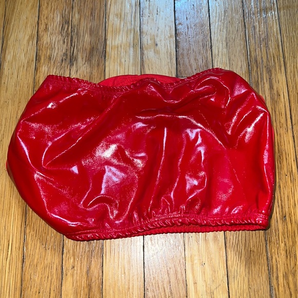 rave with mi gente Tops - Red Rave with Mi Gente tube top